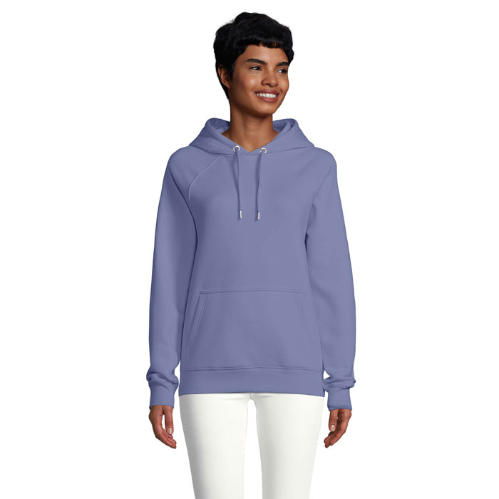Hoodie unisexe coton bio rPET personnalisé 280g - STELLAR Bleu 1